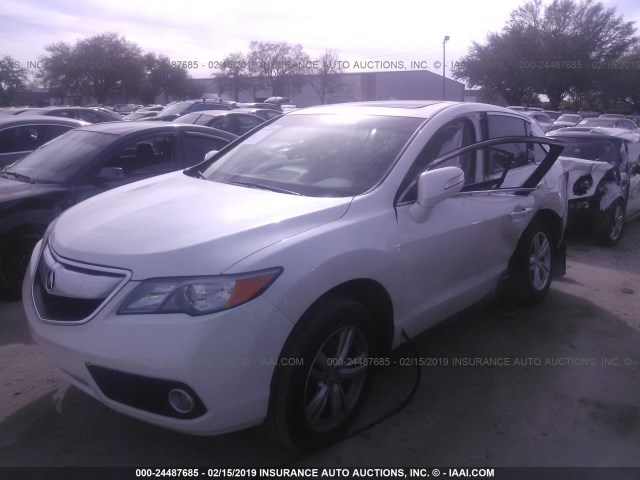 5J8TB3H50EL012021 - 2014 ACURA RDX TECHNOLOGY WHITE photo 2