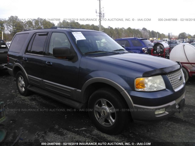 1FMFU18L33LB05939 - 2003 FORD EXPEDITION EDDIE BAUER BLUE photo 1