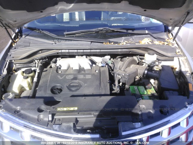 JN8AZ08W43W204129 - 2003 NISSAN MURANO SL/SE 银色 照片 10