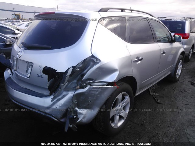 JN8AZ08W43W204129 - 2003 NISSAN MURANO SL/SE 银色 照片 4