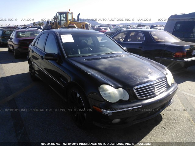 WDBRF65J03F304973 - 2003 MERCEDES-BENZ C 32 AMG KOMPRESSOR BLACK photo 1