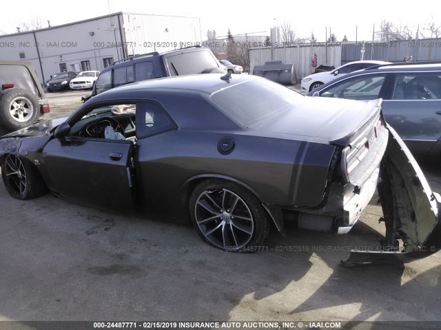 2C3CDZFJ1FH846443 - 2015 DODGE CHALLENGER R/T SCAT PACK GRAY photo 3