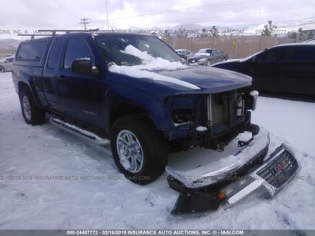 1GTDT196658134851 - 2005 GMC CANYON BLUE photo 1