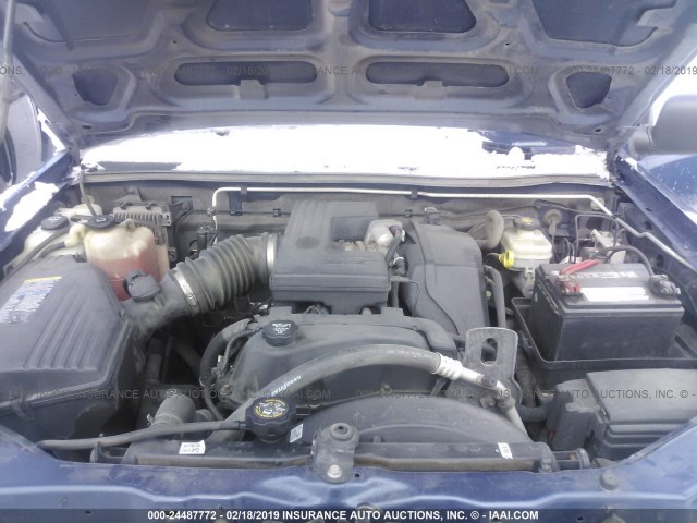 1GTDT196658134851 - 2005 GMC CANYON BLUE photo 10