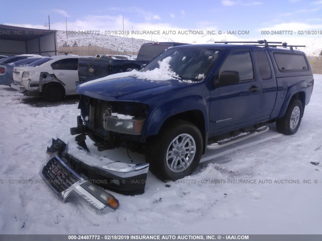 1GTDT196658134851 - 2005 GMC CANYON BLUE photo 2