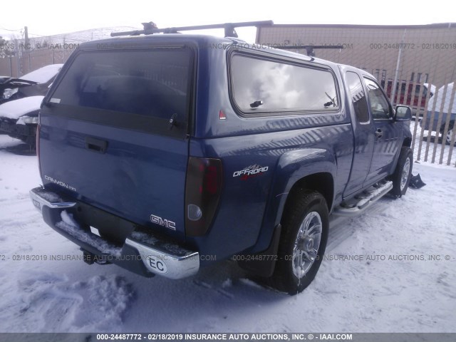 1GTDT196658134851 - 2005 GMC CANYON BLUE photo 4