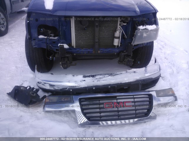 1GTDT196658134851 - 2005 GMC CANYON BLUE photo 6