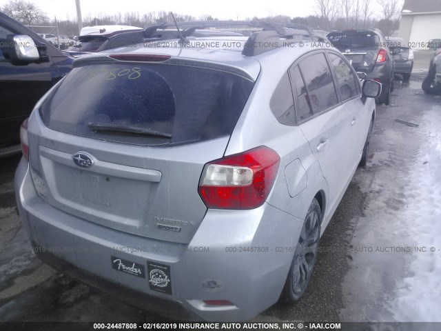 JF1GPAS69DH828451 - 2013 SUBARU IMPREZA SPORT LIMITED SILVER photo 4