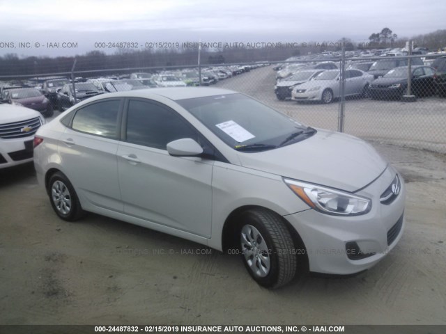 KMHCT4AE5GU156703 - 2016 HYUNDAI ACCENT SE WHITE photo 1