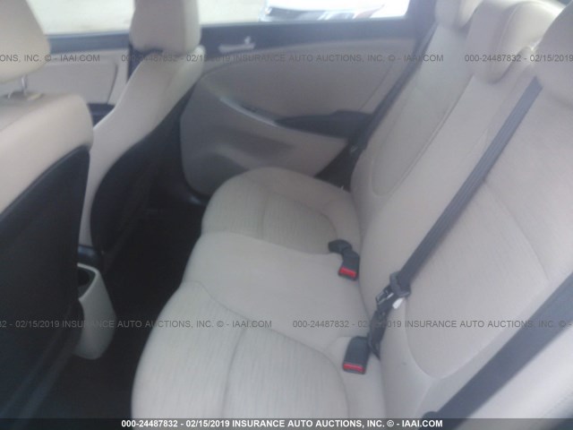 KMHCT4AE5GU156703 - 2016 HYUNDAI ACCENT SE WHITE photo 8