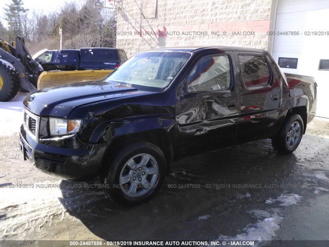 2HJYK16388H541059 - 2008 HONDA RIDGELINE RTX BLACK photo 2