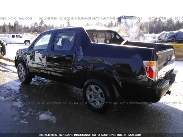 2HJYK16388H541059 - 2008 HONDA RIDGELINE RTX BLACK photo 3