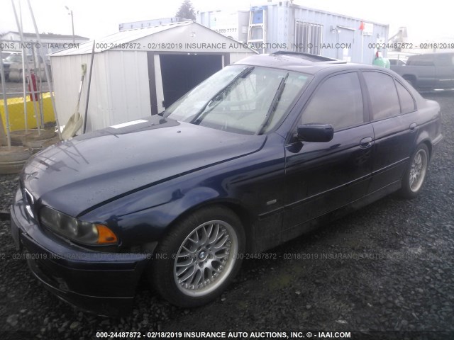 WBADT63433CK38662 - 2003 BMW 530 I AUTOMATIC Dark Blue photo 2