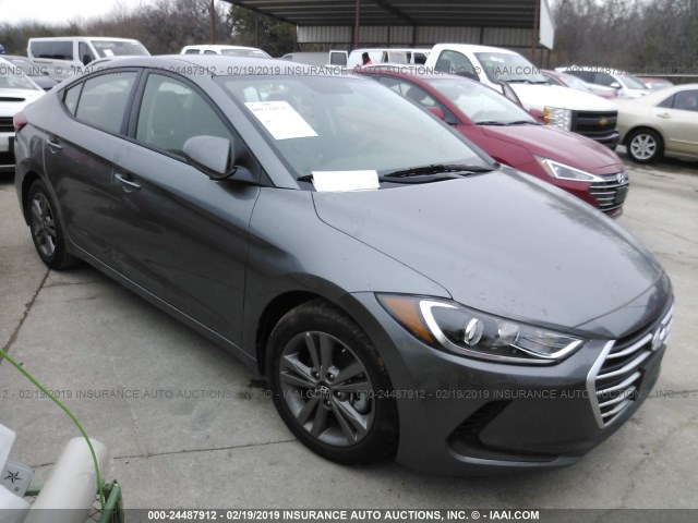 5NPD84LF2JH299531 - 2018 HYUNDAI ELANTRA SEL/VALUE/LIMITED GRAY photo 1