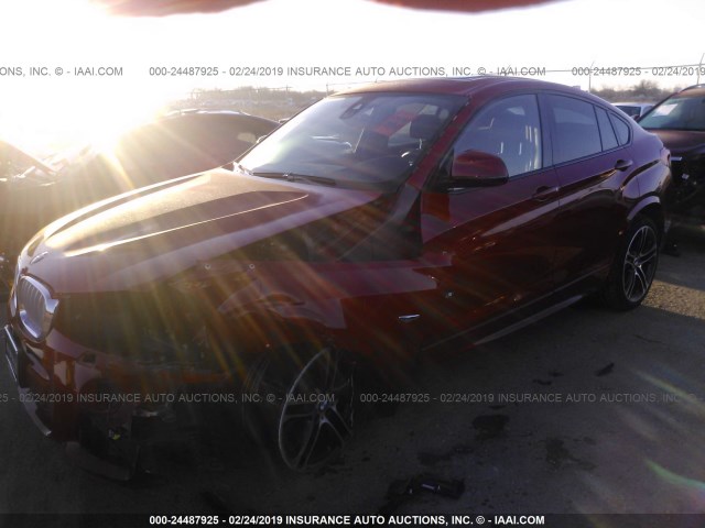 5UXXW5C52F0E87987 - 2015 BMW X4 XDRIVE35I RED photo 2