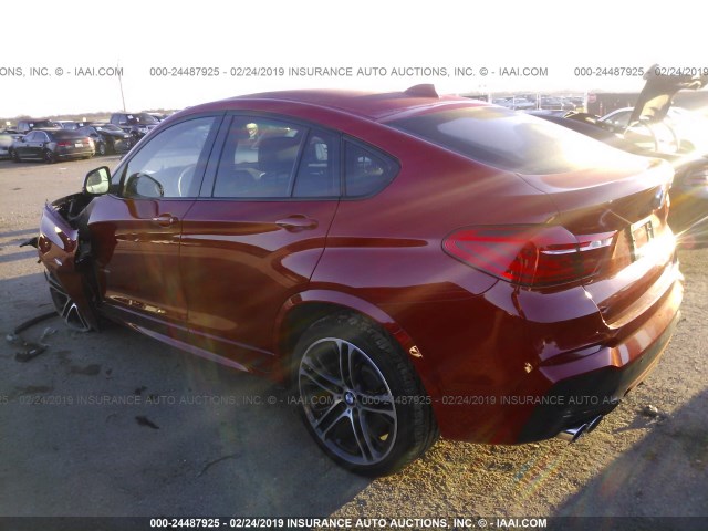 5UXXW5C52F0E87987 - 2015 BMW X4 XDRIVE35I RED photo 3