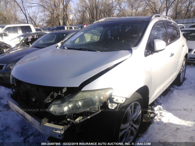 JN8AZ18W69W159337 - 2009 NISSAN MURANO S/SL/LE SILVER photo 2