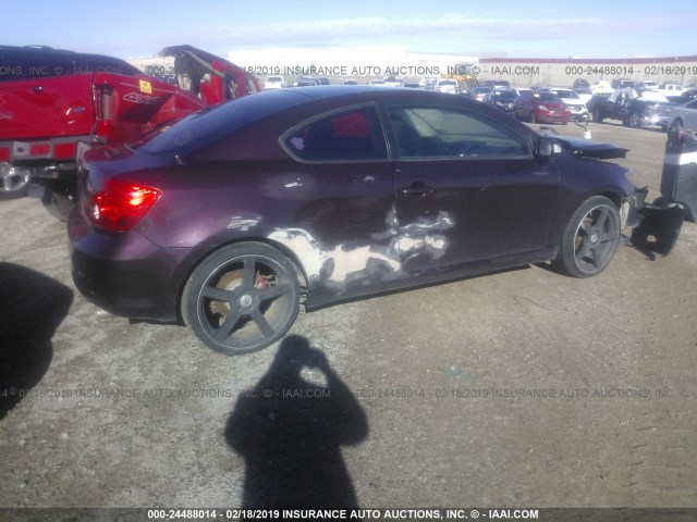 JTKDE177X50019005 - 2005 TOYOTA SCION TC იასამნისფერი ფოტო 4