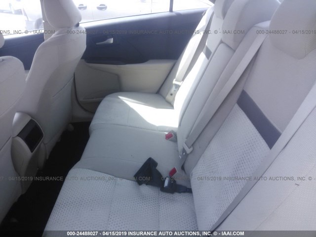 4T4BF1FK8DR319653 - 2013 TOYOTA CAMRY L/SE/LE/XLE 红色 照片 8