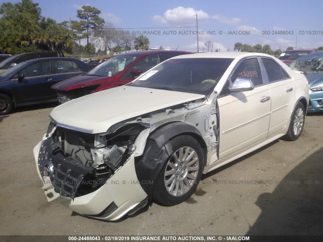 1G6DE5EY5B0160539 - 2011 CADILLAC CTS LUXURY COLLECTION WHITE photo 2