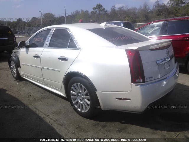 1G6DE5EY5B0160539 - 2011 CADILLAC CTS LUXURY COLLECTION WHITE photo 3