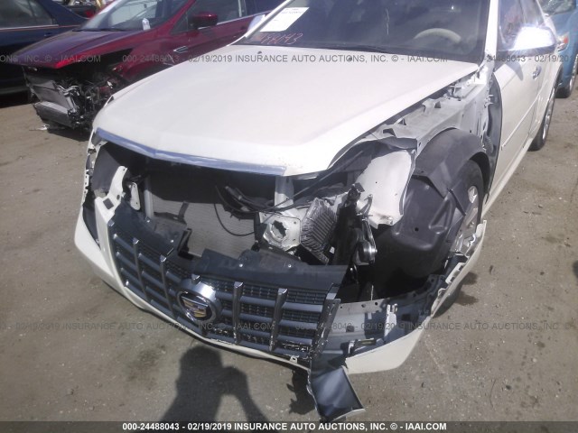 1G6DE5EY5B0160539 - 2011 CADILLAC CTS LUXURY COLLECTION WHITE photo 6