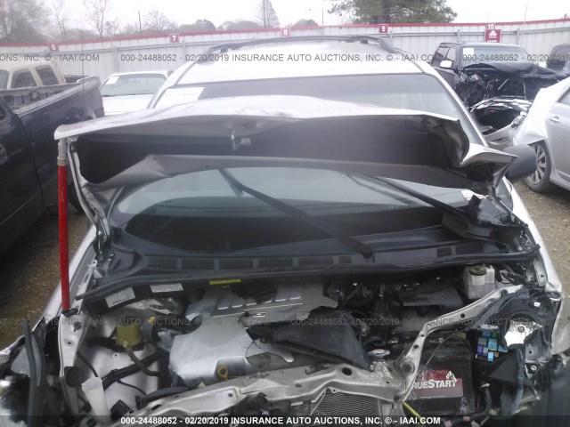 5TDZK23C79S261669 - 2009 TOYOTA SIENNA CE/LE SILVER photo 10