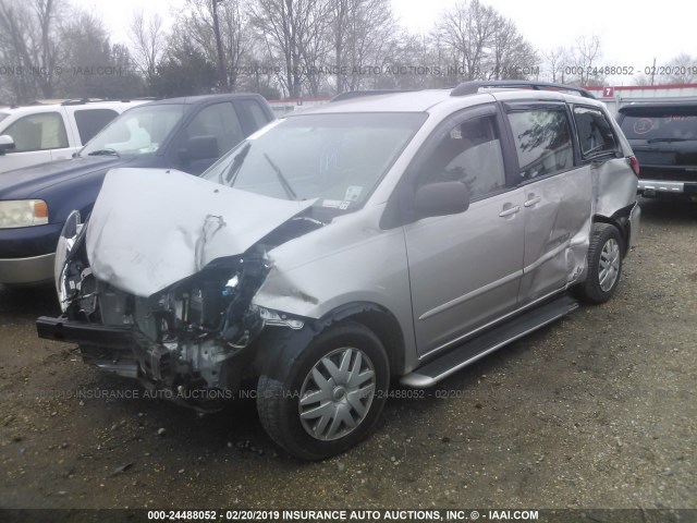 5TDZK23C79S261669 - 2009 TOYOTA SIENNA CE/LE SILVER photo 2