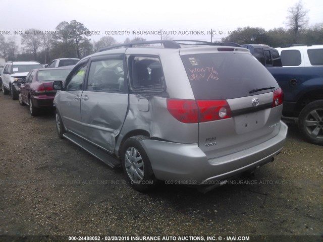 5TDZK23C79S261669 - 2009 TOYOTA SIENNA CE/LE SILVER photo 3