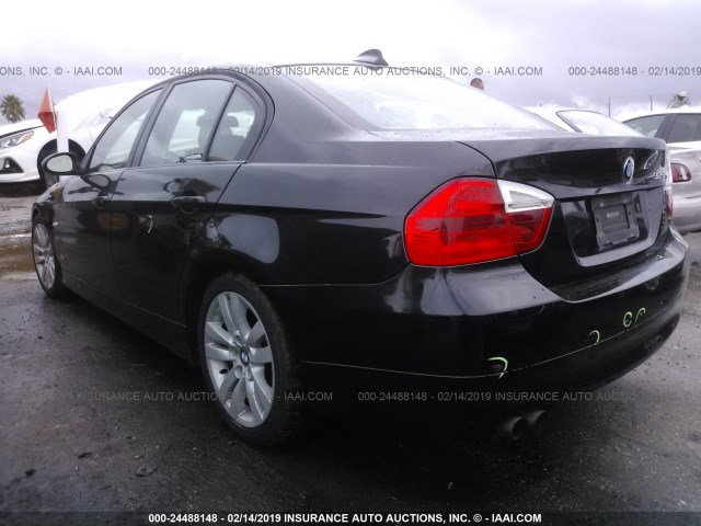 WBAVB13546KX66773 - 2006 BMW 325 I BLACK photo 3