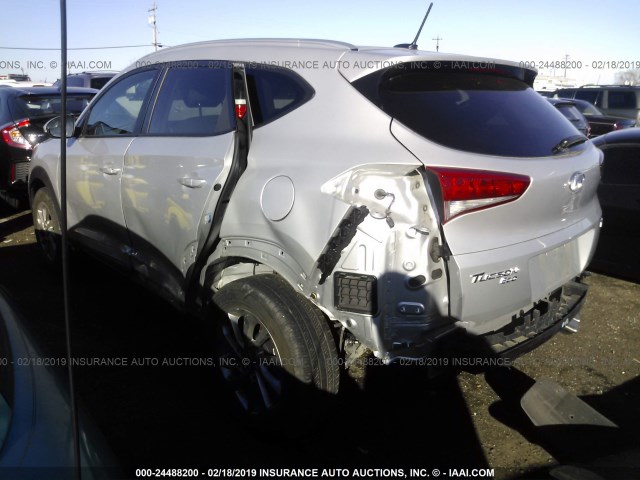 KM8J33A25GU026928 - 2016 HYUNDAI TUCSON LIMITED/SPORT AND ECO/SE SILVER photo 3