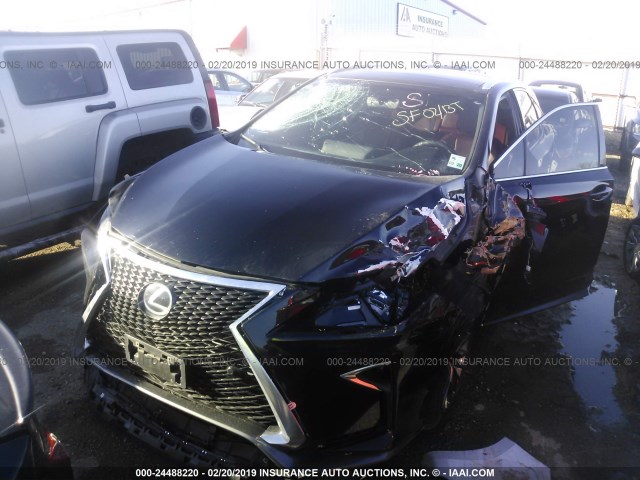 2T2BZMCAXGC001291 - 2016 LEXUS RX 350/BASE/F SPORT BLACK photo 6