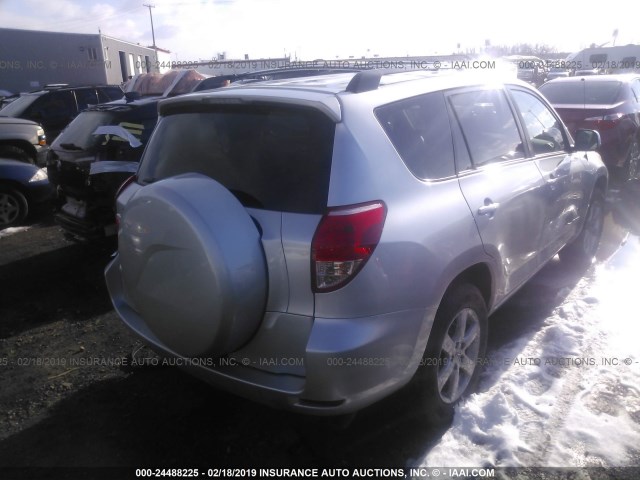 JTMZK31V175010160 - 2007 TOYOTA RAV4 LIMITED SILVER photo 4