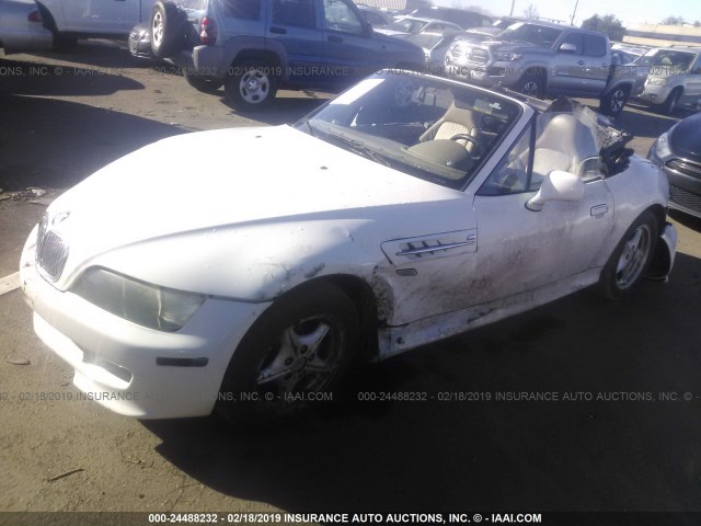 4USCH7322VLE01788 - 1997 BMW Z3 1.9 WHITE photo 2