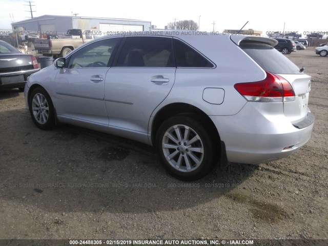 4T3ZE11A49U011842 - 2009 TOYOTA VENZA SILVER photo 3