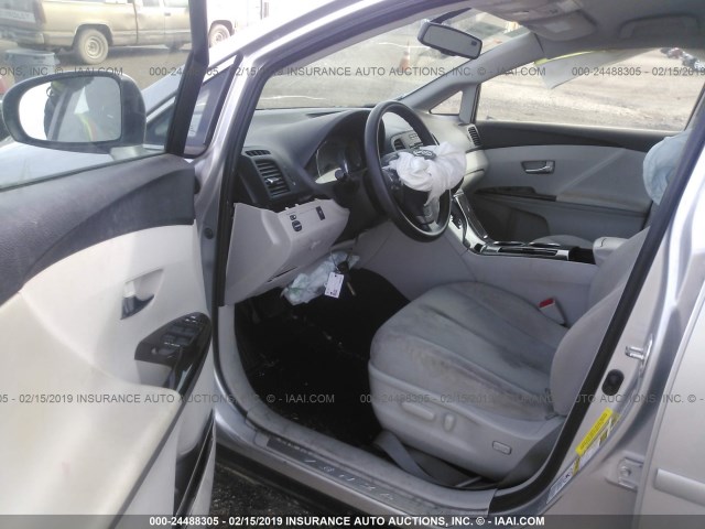 4T3ZE11A49U011842 - 2009 TOYOTA VENZA SILVER photo 5