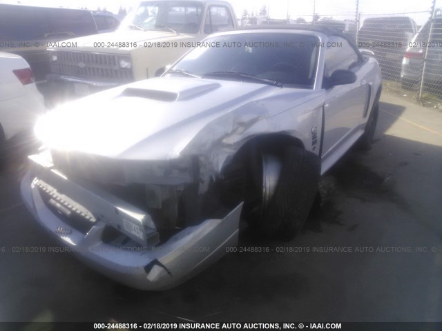 1FAFP45X54F186081 - 2004 FORD MUSTANG GT GRAY photo 2