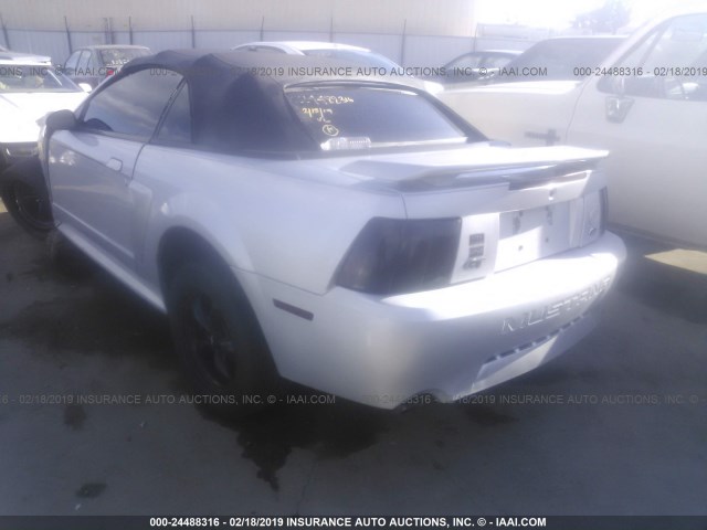 1FAFP45X54F186081 - 2004 FORD MUSTANG GT GRAY photo 3