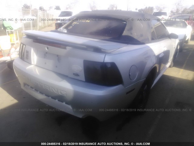 1FAFP45X54F186081 - 2004 FORD MUSTANG GT GRAY photo 4