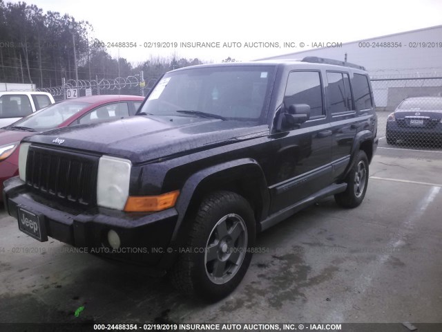 1J8HH48K16C204363 - 2006 JEEP COMMANDER შავი ფოტო 2