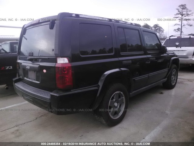 1J8HH48K16C204363 - 2006 JEEP COMMANDER შავი ფოტო 4