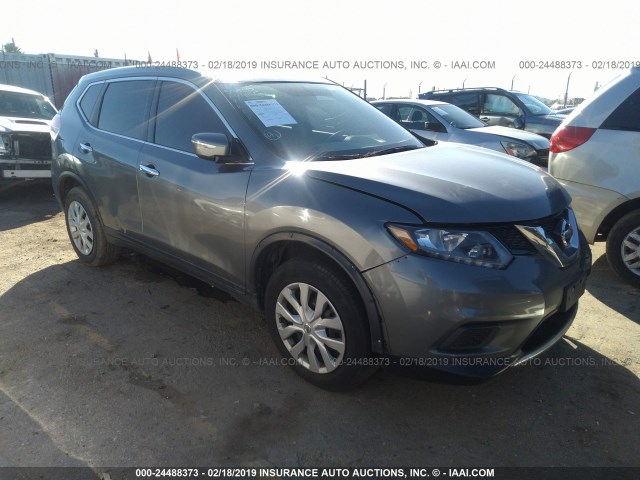 KNMAT2MT2FP548013 - 2015 NISSAN ROGUE S/SL/SV GRAY photo 1