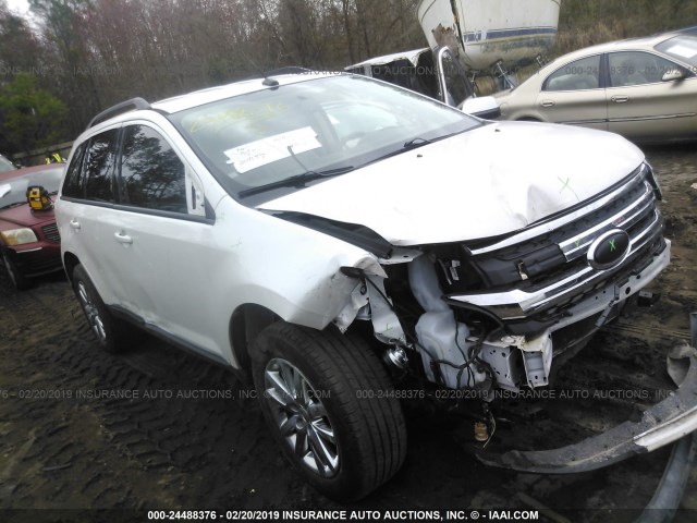 2FMDK3JC6DBB63273 - 2013 FORD EDGE SEL WHITE photo 1