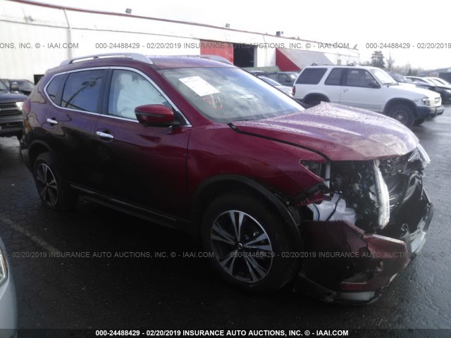 JN8AT2MV7HW263306 - 2017 NISSAN ROGUE S/SL/SV RED photo 1