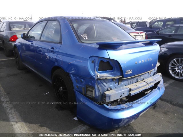 JF1GD29644G518637 - 2004 SUBARU IMPREZA WRX BLUE photo 3