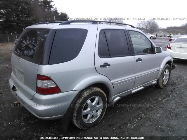 4JGAB57E43A451391 - 2003 MERCEDES-BENZ ML 350 SILVER photo 4