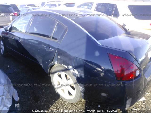 1N4BA41E85C834441 - 2005 NISSAN MAXIMA SE/SL BLUE photo 3