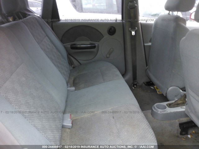 KL1TD62695B309359 - 2005 CHEVROLET AVEO LS RED photo 8