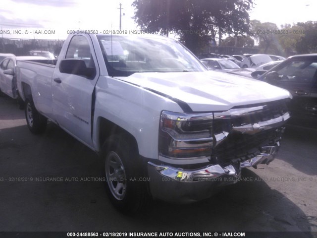 1GCNCNEC5JZ906185 - 2018 CHEVROLET SILVERADO C1500/C1500  LS WHITE photo 1