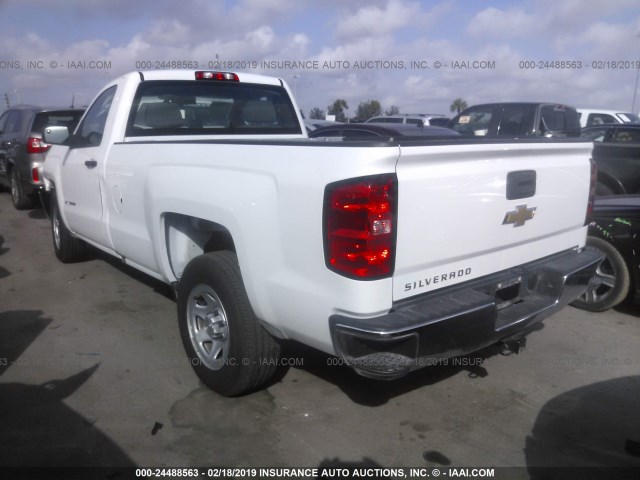 1GCNCNEC5JZ906185 - 2018 CHEVROLET SILVERADO C1500/C1500  LS WHITE photo 3